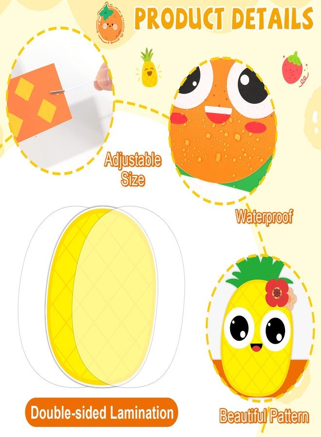 Lonfliness 24 Sets Summer Fruits Headband Craft Kits DIY Fruit of The Spirit Paper Hat Crown with Strawberry Cutouts Back to School Art Stickers Craft for Kid Holiday Party Favor Supplies School Home Activity - Image 3